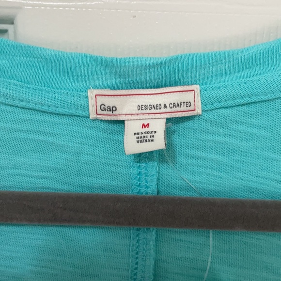 NWT GAP teal/aqua tee shirt dress size Medium - Picture 2 of 6